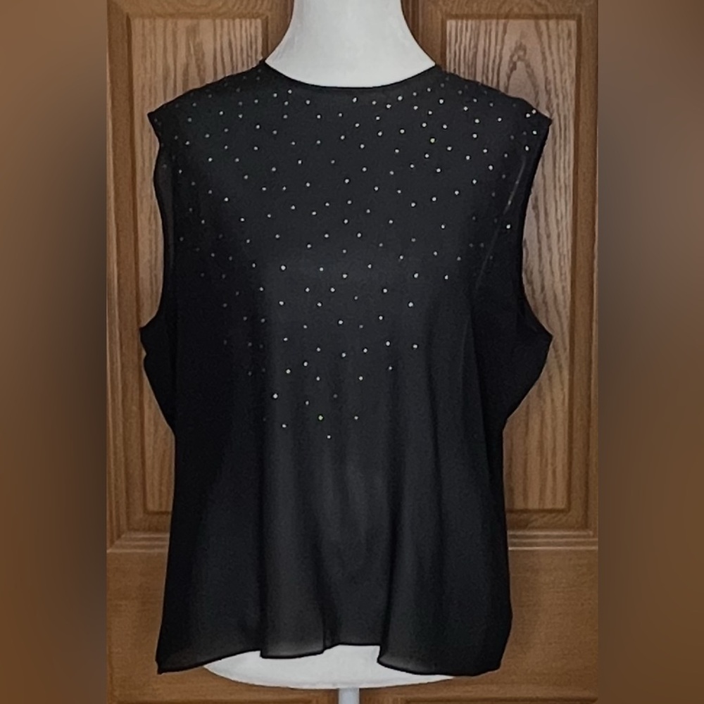 Elegant Black Sleeveless Top